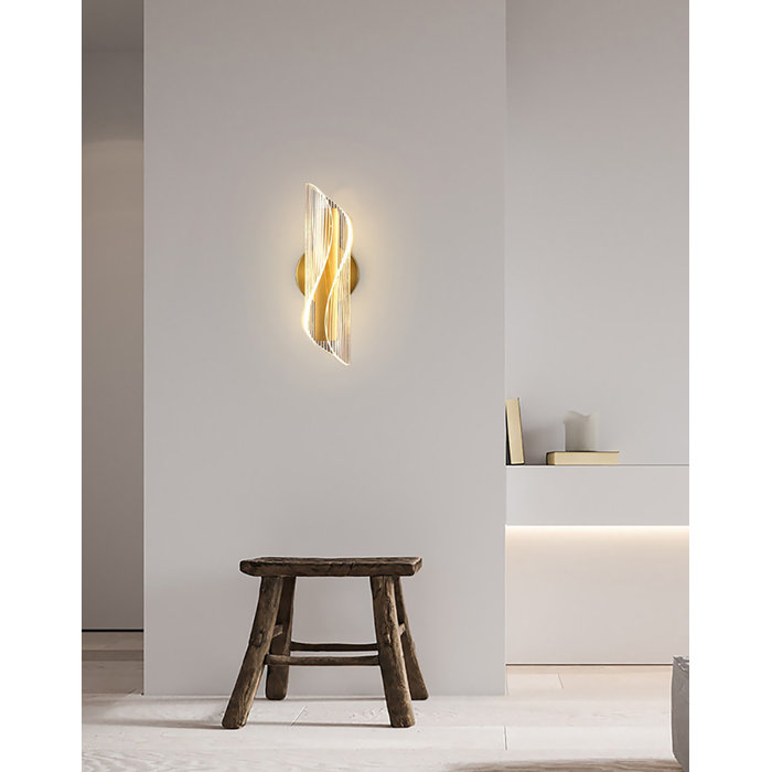 Mercer41 Zinc Alloy LED Armed Sconce Wayfair